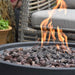 Modeno Jefferson Dark Gray Concrete Fire Bowl with 40,000 BTU Burner