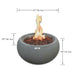 Gas fire pit with adjustable flame control