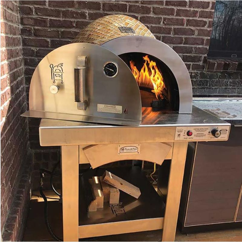 HPC Fire Forno de Pizza Oven Door with Thermometer | Shown With Series Forno Pizza Oven