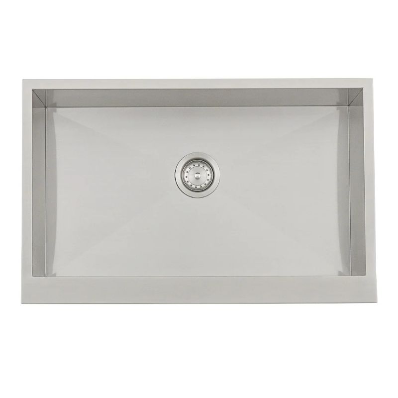 RCS 32-Inch Outdoor Farm House Sink | Center Placed Drain and Strainer