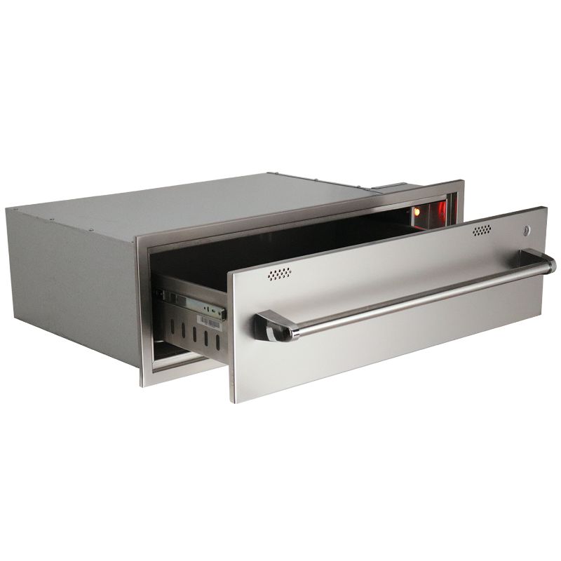 RCS 36 Inch Built In 120V Electric Outdoor Warming Drawer | Full Length Handle