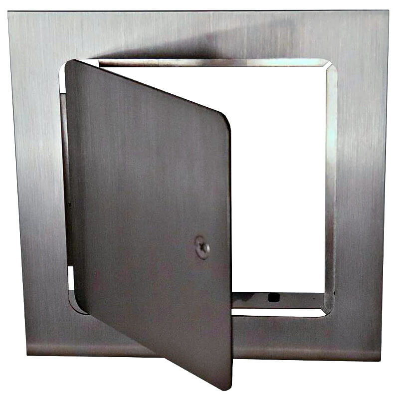 RCS 8 Inch Recessed Single Access Stainless Steel Door | Screw Driver Lock