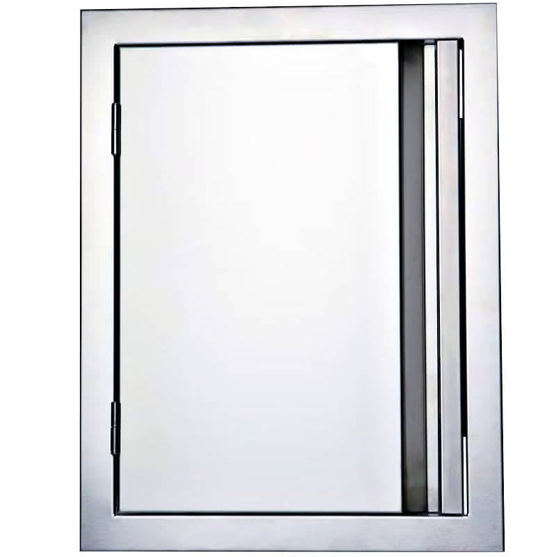 RCS Valiant 20 Inch Stainless Steel Vertical Single Access Door | Reversible Hinge