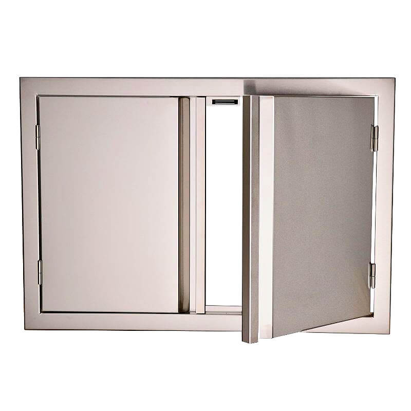 RCS Valiant 45 Inch Stainless Steel Double Access Door | Magnetic Door Latches