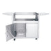 Rolling cart for outdoor cooking station