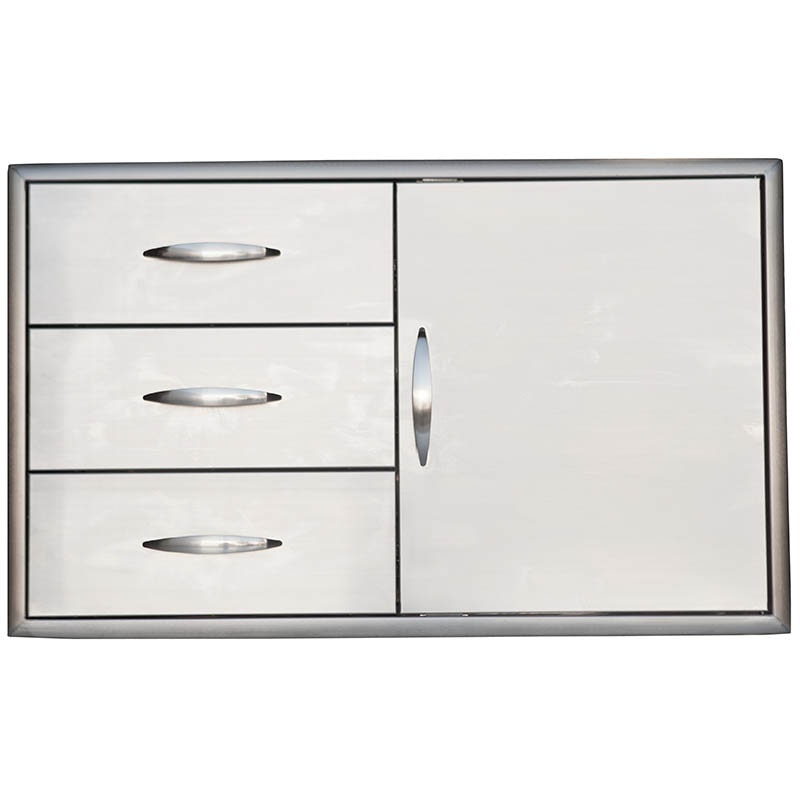 Stone Mountain Outdoor 39" Door/3-Drawer Combo