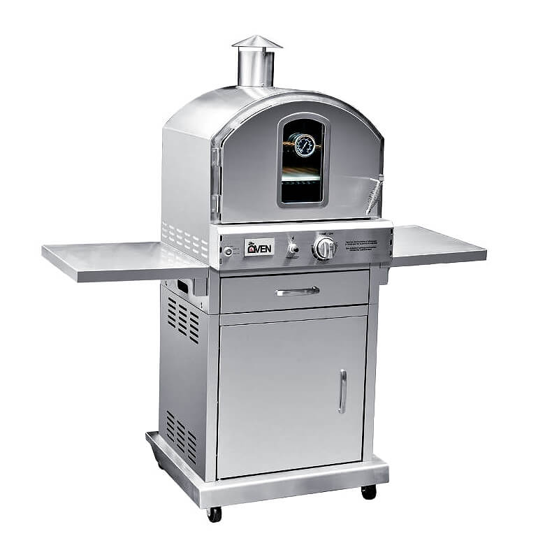 Summerset Freestanding Gas Outdoor Pizza Oven | 304 Stainless Steel Construction