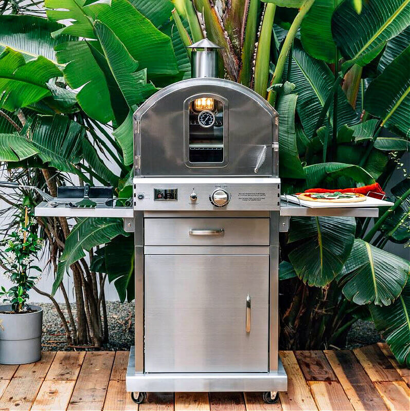 Summerset Freestanding Outdoor Oven | Two Side Shelves